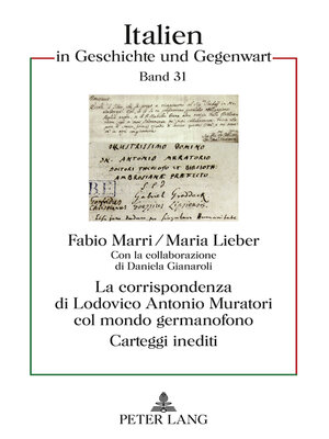cover image of La corrispondenza di Lodovico Antonio Muratori col mondo germanofono